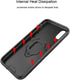 Urspasol for OnePlus 8T Case with Screen Protector (2 Pack), Heavy Duty Armor Protective Bumper Cover with Ring Holder
