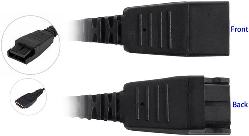 VoiceJoy Quick Disconnect Y Training Cord for Jabra GN Headsets, Ideal for Coaching and Supervising