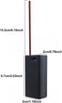 9V Battery Holder with On/Off Switch, Pack of 6, 9 Volt Battery Case with Leads