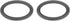 Speaker Foam Edge Surround Rings Rubber Perforated Subwoofer Replacement Parts - 6x9 / Black / 2Pack [for Repair or DIY