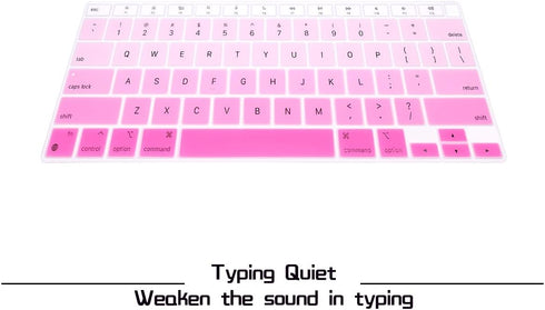 HRH Ultra Thin Silicone Keyboard Cover Skin for MacBook Air 13.3" 2020 with M1 Processor (Model A2337) Touch ID