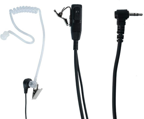 Caroo Earpiece Headset with Mic PTT for Uniden GMR Walkie Talkie 1 Pin MR5089-2CKHS SX507-2CKHS GMR1636-2C