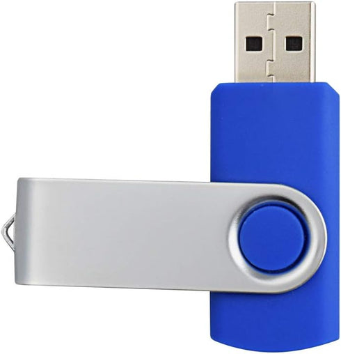 Aiibe 10 Pack 4GB USB Flash Drive, Blue Thumb Drives, USB 2.0 Memory Stick Wholesale/Bulk
