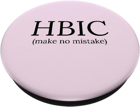 Women's Head Bitch in Charge Funny HBIC PopSockets PopGrip: Swappable Grip for Phones & Tablets PopSockets Standard PopGrip