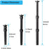 Tripod Center Column Extension Camera Mount Extender Telescopic Rod 3 Section Pole for Monopod DSLR Photo Studio Outdoor Macro Shooting
