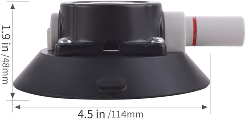 IMT 4.5" Vacuum Suction Cup Mounting Base with 1/4"-20 Thread, Air Pump Holder for Car Camera