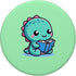 Cute Dinosaur Reading Book PopSockets Standard PopGrip
