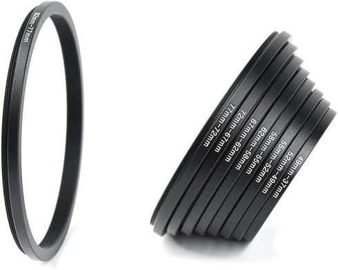 Foto&Tech 18 Pieces Lens Ring Camera Filter Adapter Set for DSLR Cameras - Step-Up and Step Down Kit