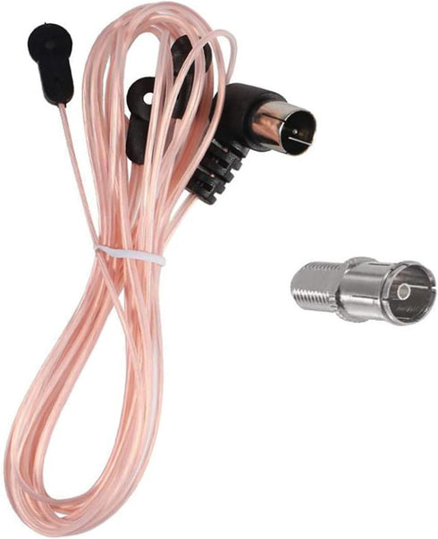 DIANN FM Antenna 75 Ohm FM Dipole Antenna with 3 Adapters for Indoor