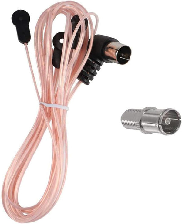 DIANN FM Antenna 75 Ohm FM Dipole Antenna with 3 Adapters for Indoor