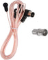 DIANN FM Antenna 75 Ohm FM Dipole Antenna with 3 Adapters for Indoor