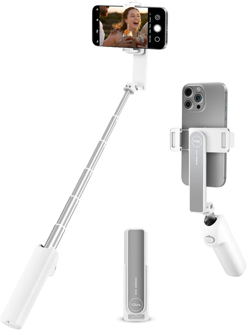 Viozon Aluminum Alloy Wireless Selfie Stick, Lightweight Extendable Pocket-Size Phone Stick with Remote,