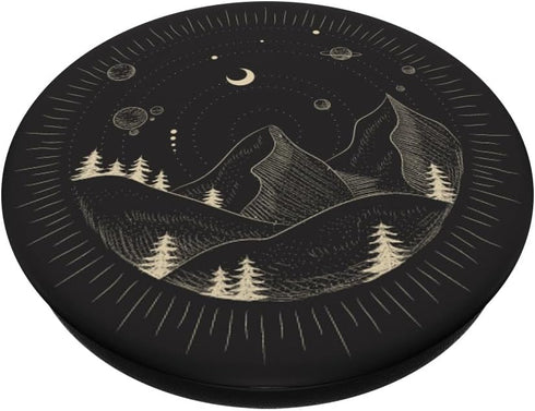 Mountains with Celestial Elements PopSockets Swappable PopGrip