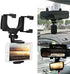 Keenso Rearview Mirror Mount Grip Clip, 360° Phone Holder Stand for Cell Phone & GPS