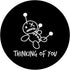 Thinking of You Funny Voodoo Doll Valentine's Day Joke Gifts PopSockets Grip and Stand for Phones and Tablets