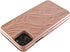 Hidden Back Mirror Wallet Case for iPhone 11 Pro Max (2019) 6.5 inch with Stand Feature and Card Holder (Rose Gold)