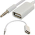3.5mm Male AUX Audio Plug Jack to USB 2.0 Female Converter Cable