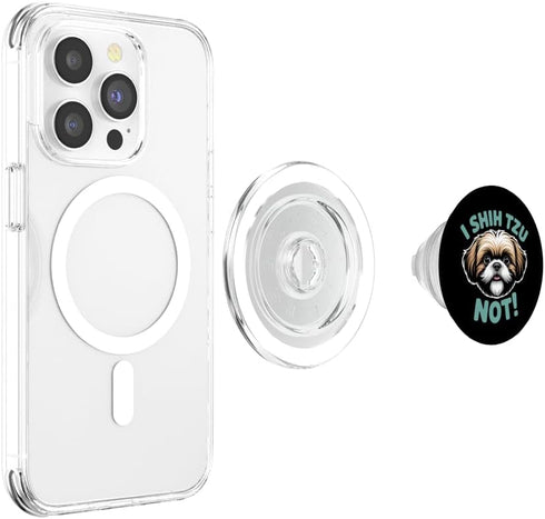 Not a Shih Tzu I Shih Tzu Not Funny Shihtzu Dog Owners and Lovers PopSockets PopGrip for MagSafe