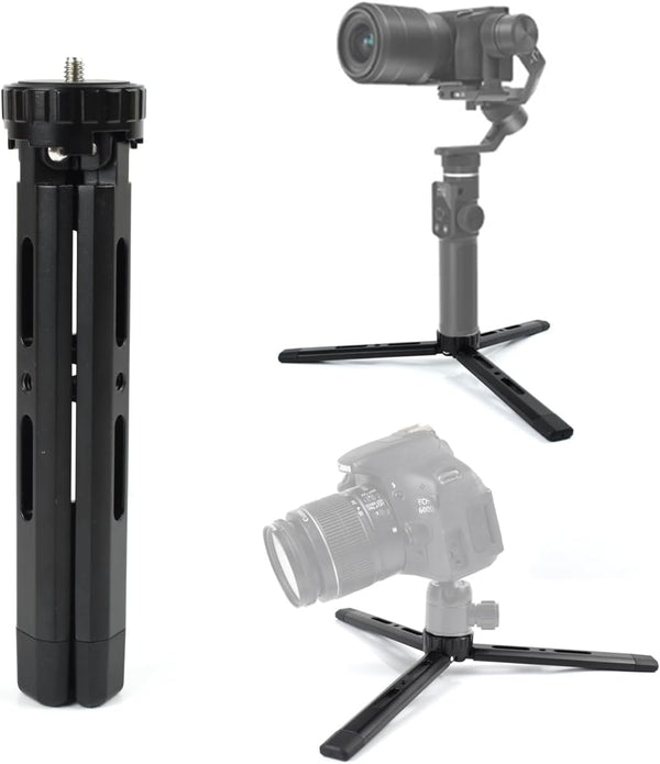 Adjustable Aluminum Mini Tripod Stand for DSLR Cameras, Zhiyun Weebill, DJI Ronin, Stabilizer Handle