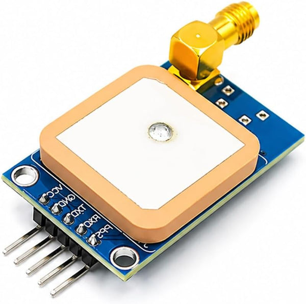 hiBCTR NEO-7M GPS Module with SMA Antenna, 3.3V-5V TTL UART High-Precision GPS Tracker