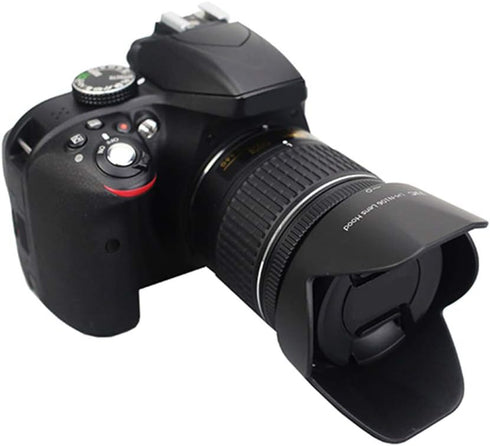 JJC HB-N106 Dedicated Reversible Lens Hood Shade for Nikon AF-P DX 18-55mm f/3.5-5.6G VR, D3500 D3400 D5600 D7500 Camera