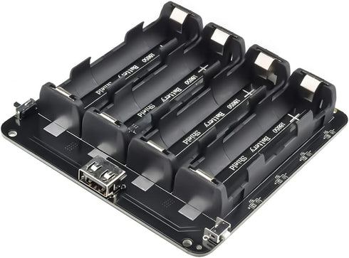 diymore 18650 Battery Holder Four Li-ion V9 Battery Shield Micro USB 5V/3A 3V/1A