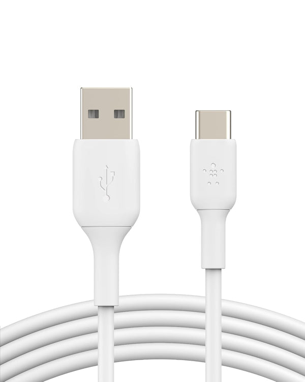 Belkin BoostCharge USB-C Cable (1M/3.3ft), USB-C to USB-A Cable for iPhone 15 Series, Samsung Galaxy S24, S24+, Note20,