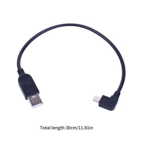 KADSXIYA 30cm 5Pin MP3 USB to Right Angled USB Power Charging Cable Data Transfer Wire Line for Digital Cameras