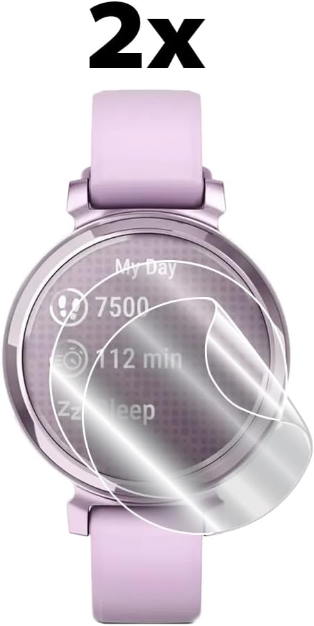 IPG for Garmin Lily 2 Smartwatch Hydrogel Screen Protector (2 Units) Invisible HD Clear Film Anti Scratch Guard-Smooth/Self-Healing/Bubble for Lily 2