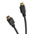 Cmple S Video Cable 25 ft - 4-PIN SVHS Mini Din Video Cord for Home Theater, Camcorder, DVD Player - Black