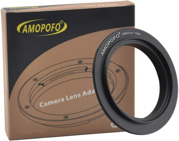 49mm Macro Lens Reverse Ring Compatible with Nik-F D1, D1H, D4, D100, D200, D300, D300S, D700, D800, D70, D70S, D3100,