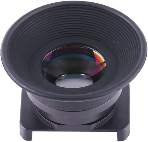 Shenprymic 1.5X 6 Fixed Focus Viewfinder Eyepiece Magnifier for DSLR Camera, Durable Eyecup with Mounting Bases, Clear