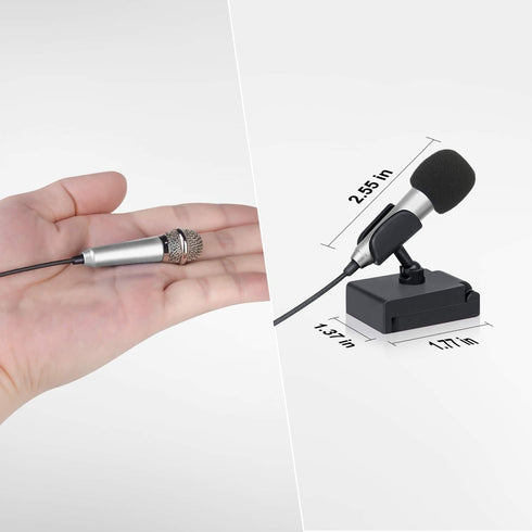 Uniwit Mini Portable Vocal/Instrument Microphone for Voice Video Recording Singing,Vlogging, Podcasting,Tiny Microphone