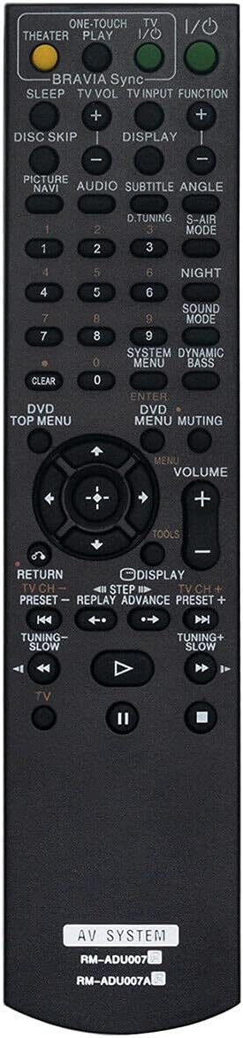 ALLIMITY RM-ADU007 SUB RM-ADU007A Replaced Remote Control for Sony Home Theater AV System 1-480-570-21 DAV-HDX274