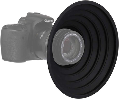Lens Hood for Nikon Canon Pentax Sony 70-90mm Camera Lens, Ultimate Anti-Glass Anti-Reflective Silicone Collapsible Len Hood Take Reflection-Free Photos Video (70mm)
