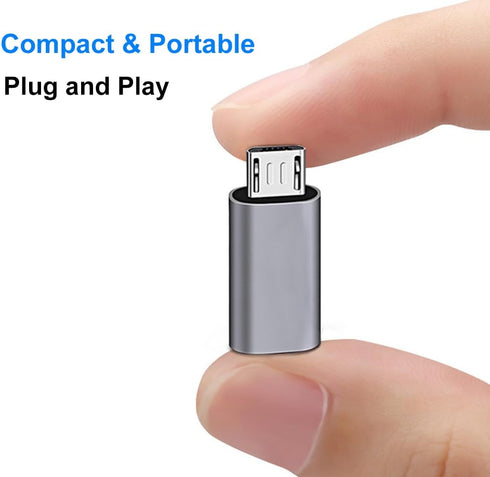 USB C to Micro USB Adapter, USB Type C Female to Micro USB Male Compatible with Samsung Galaxy S7/S6/S5/S4