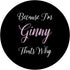 Personalized Ginny Name Cute Pink Girl PopSockets Standard PopGrip