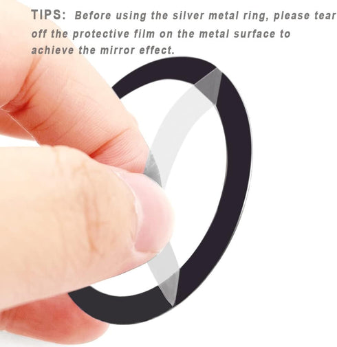 8 Pcs Universal Metal Ring Sticker Compatible with MagSafe Magnetic Wireless Charging, iPhone 15/14/13/12 Pro Mini Max