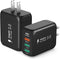 OKRAY 2-Pack USB C Charger Block, 40W 4-Port Type C Wall Charger Plug, QC+PD3.0 Fast Charging for iPhone 15, Galaxy