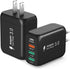 OKRAY 2-Pack USB C Charger Block, 40W 4-Port Type C Wall Charger Plug, QC+PD3.0 Fast Charging for iPhone 15, Galaxy