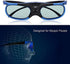 3D 144Hz 3D Glasses, DLP-Link Active Shutter Glasses with Rechargeable Battery for Projectors, Goggles for Mainstream