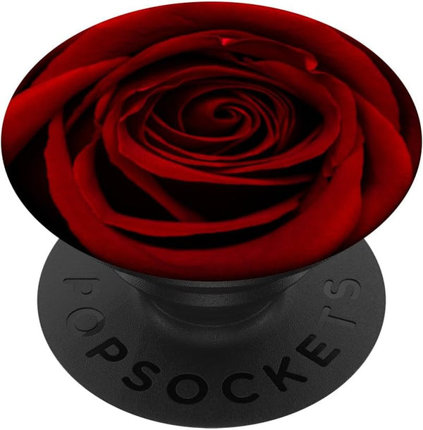 PopSockets Standard PopGrip: Red Rose Floral Flower