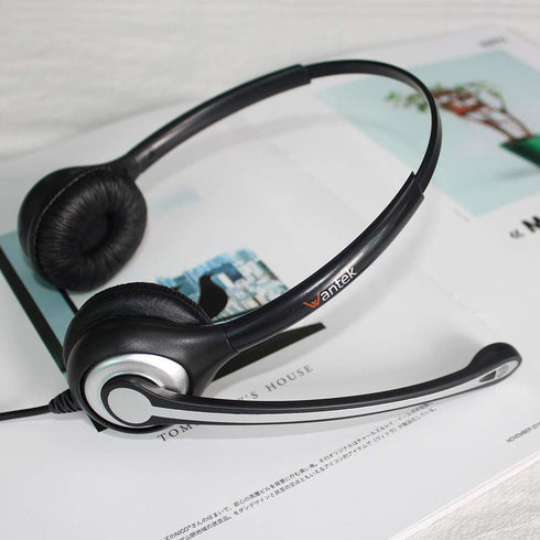 Headset 3.5mm Cell Phone with Microphone Noise Cancelling & Call Controls, Computer Headphones for Samsung PC Business