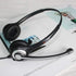 Headset 3.5mm Cell Phone with Microphone Noise Cancelling & Call Controls, Computer Headphones for Samsung PC Business