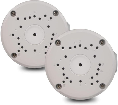 Junction Box Mount Bracket (Metal Aluminum & Waterproof), Universal for Bullet Security Camera, Compatible with Solar