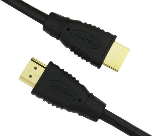 DATA COMM Electronics 46-1000-BK 1.5 ft High-Speed HDMI Cable - 10.2 Gbps, 4K Ultra HD, Black