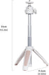Wurkkos 360 1/4" CL01 LanternHD02 Mini Telescopic Tripod, Handheld Stand with Flexible Ball Head and Screw for Camping
