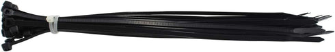 QualGear CT1-MC-200-P Self-Locking Cable Ties, Assorted, 200/Poly Bag, Green, Black, Yellow, Orange