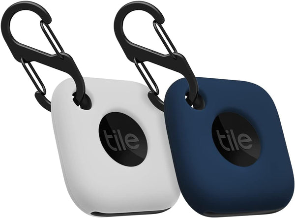 Geiomoo Silicone Case for Tile Mate 2022, Soft Scratch Resistant Cover with Carabiner (2 Pack)