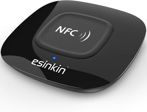 esinkin Bluetooth Receiver Wireless, NFC-Enabled Audio Adapter 4.0 for HD Home Stereo Music Streaming, 3.5mm (AUX and